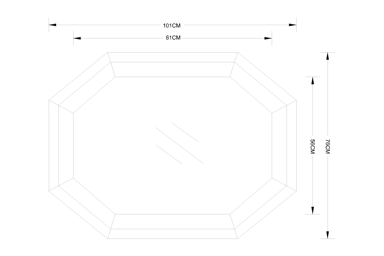 Зеркало декоративное в зеркальной раме 3