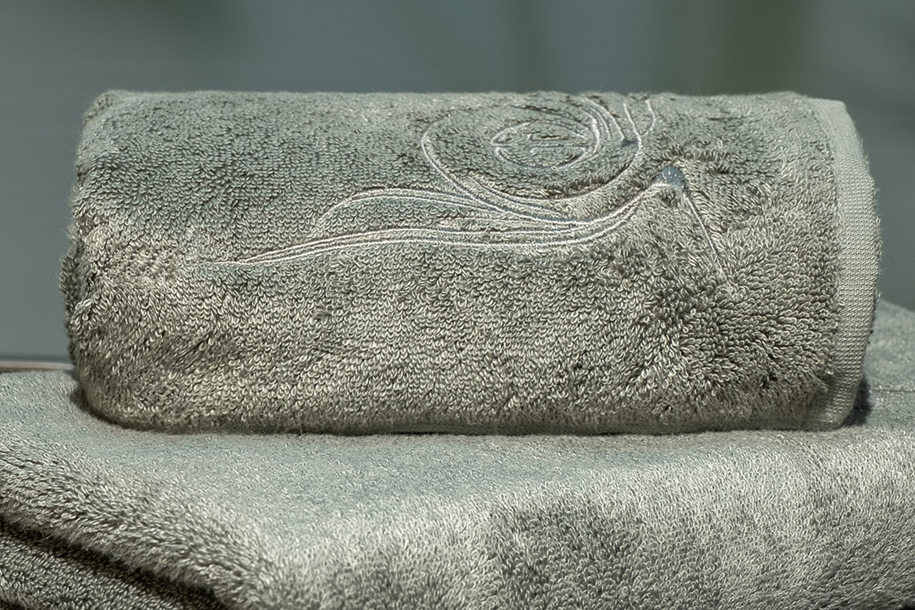 Полотенце «Лирика» 70*140 зеленое 6