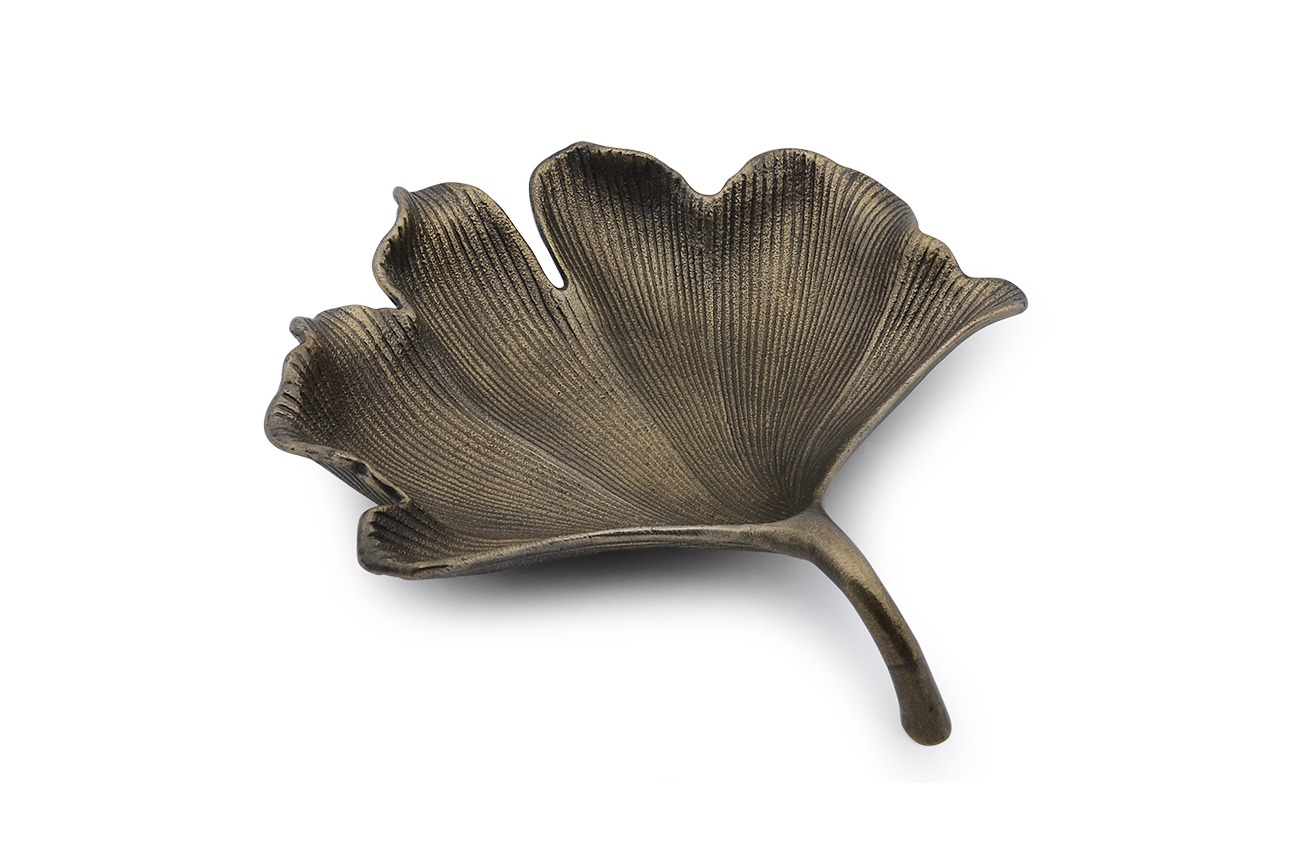 Блюдо декоративное «Лист гинкго» 1