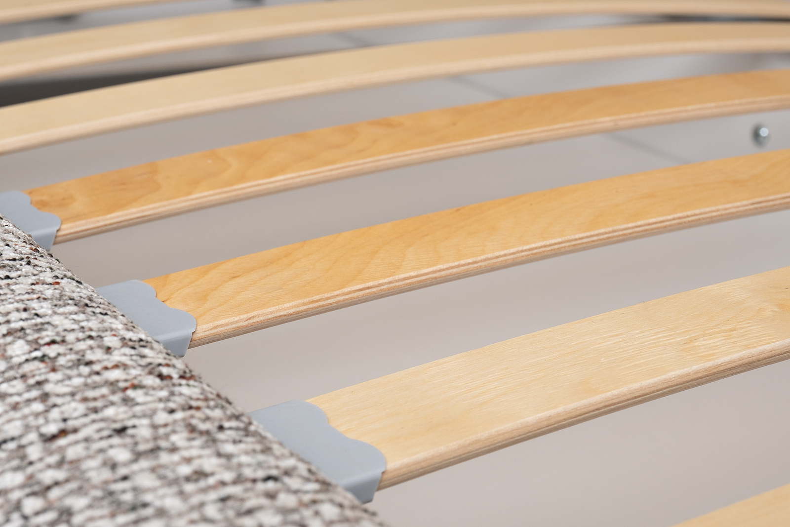 Кровать Runa детская угловая с подъемным механизмом шенилл серый 6