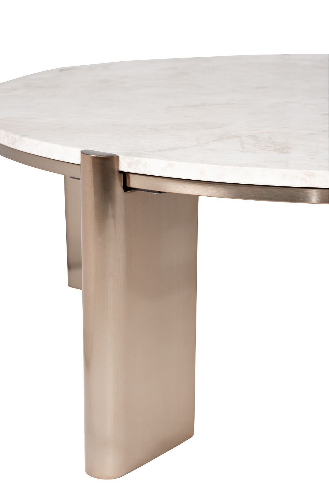 Стол журнальный Cass White белый мрамор 5