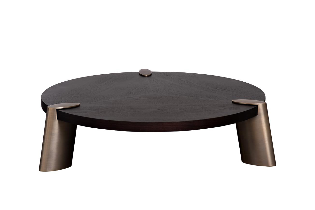 Стол журнальный низкий Конг (Kong) темный орех 1