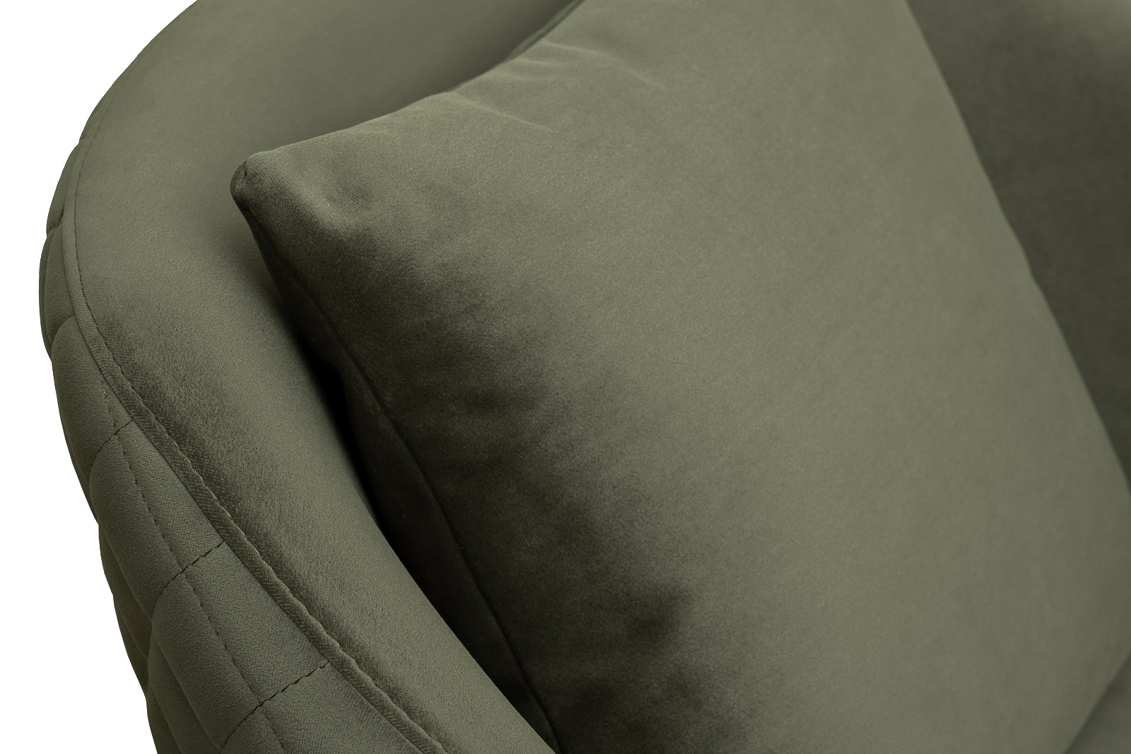 Кресло Verona вращающееся велюровое темно-зеленое/бронза 3