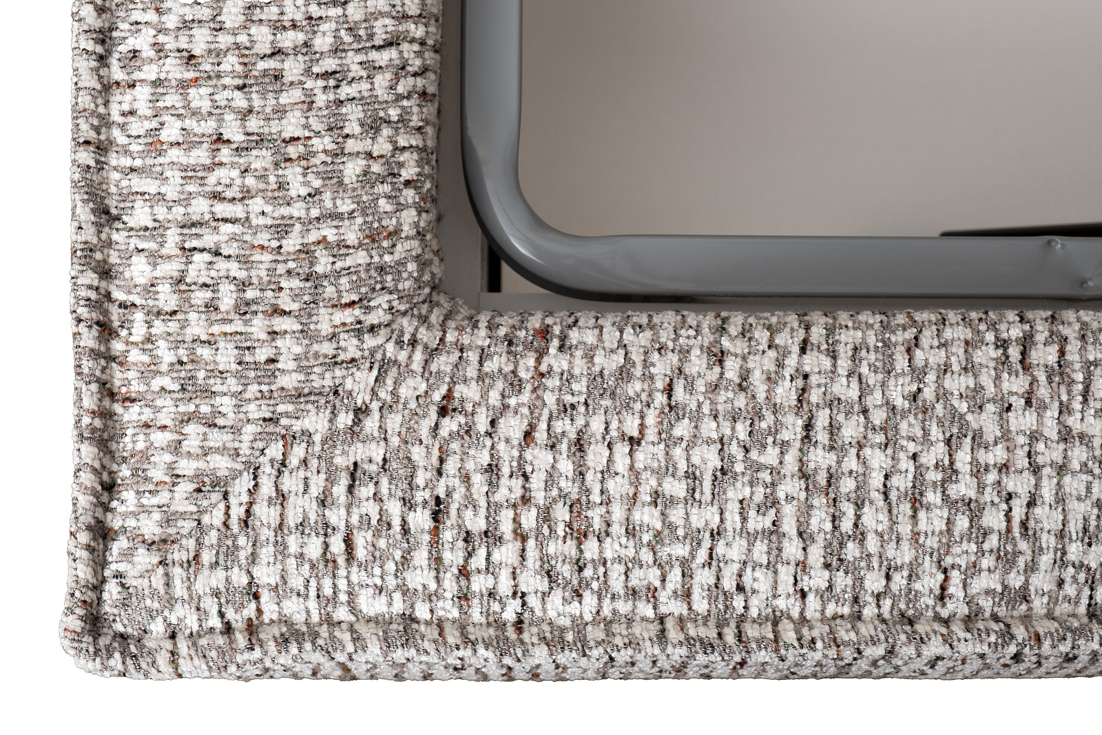 Кровать Runa детская угловая с подъемным механизмом шенилл серый 5