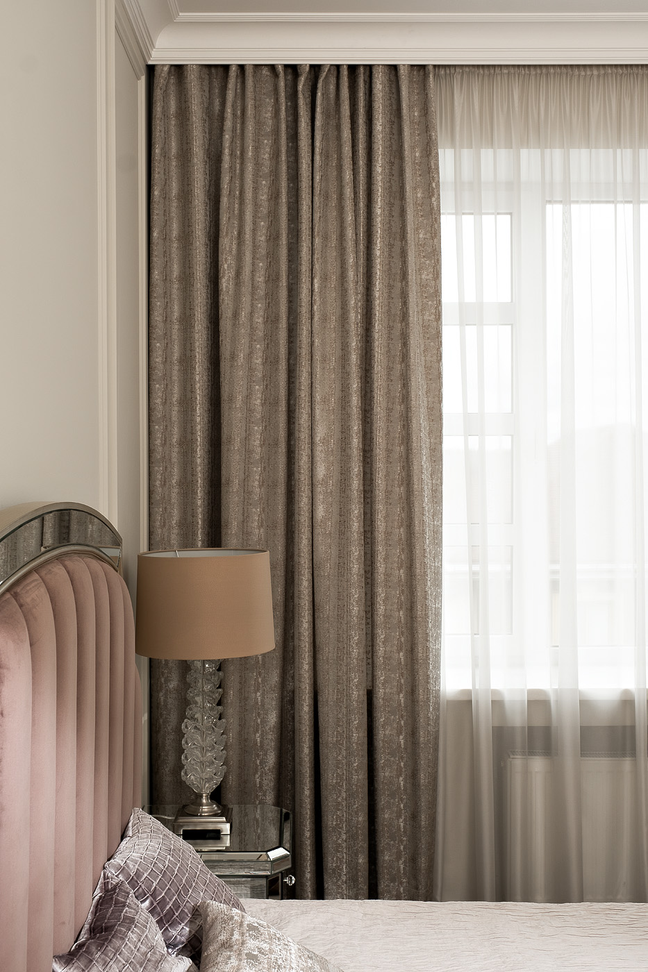 Портьера Амбиция (Ambition) 275х260см серая 1