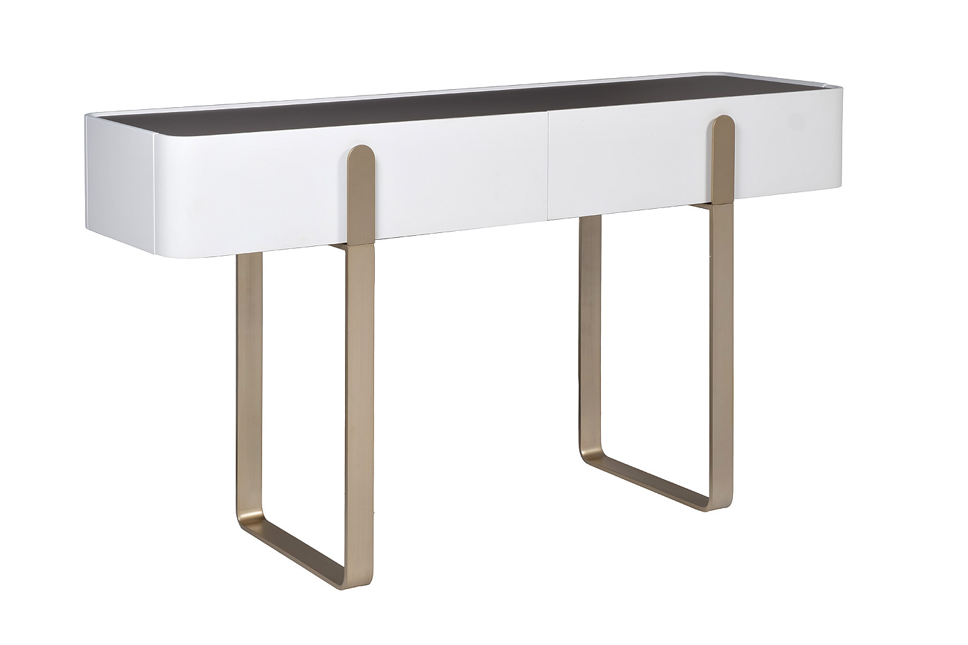 Консоль светлая с металлическим каркасом 2