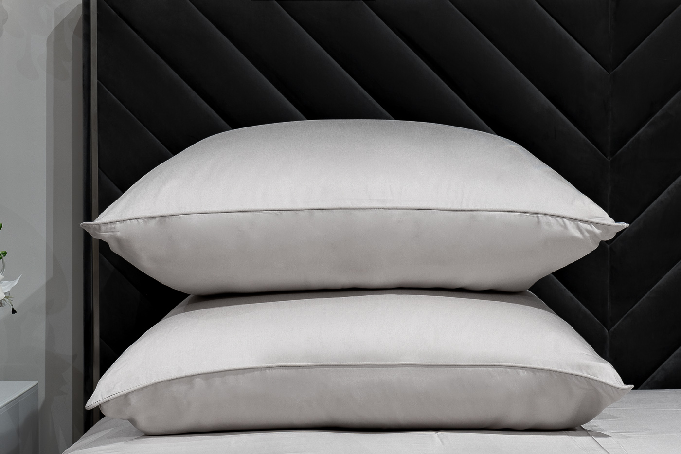 Комплект из 2х наволочек 70х70см бамбук серый 1