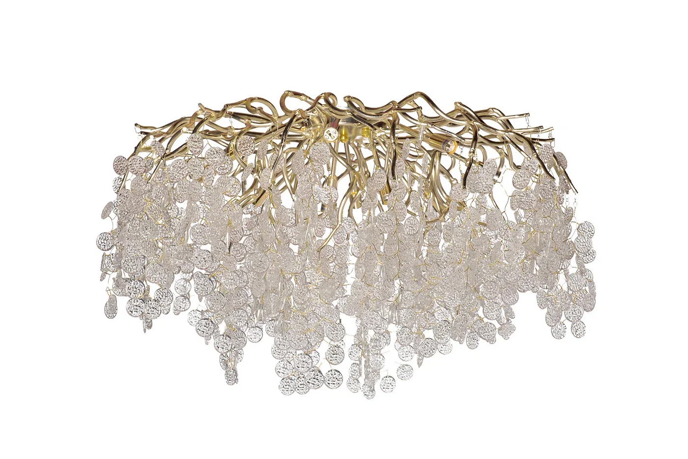 Люстра Тенера (Tenera) круглая золото 1