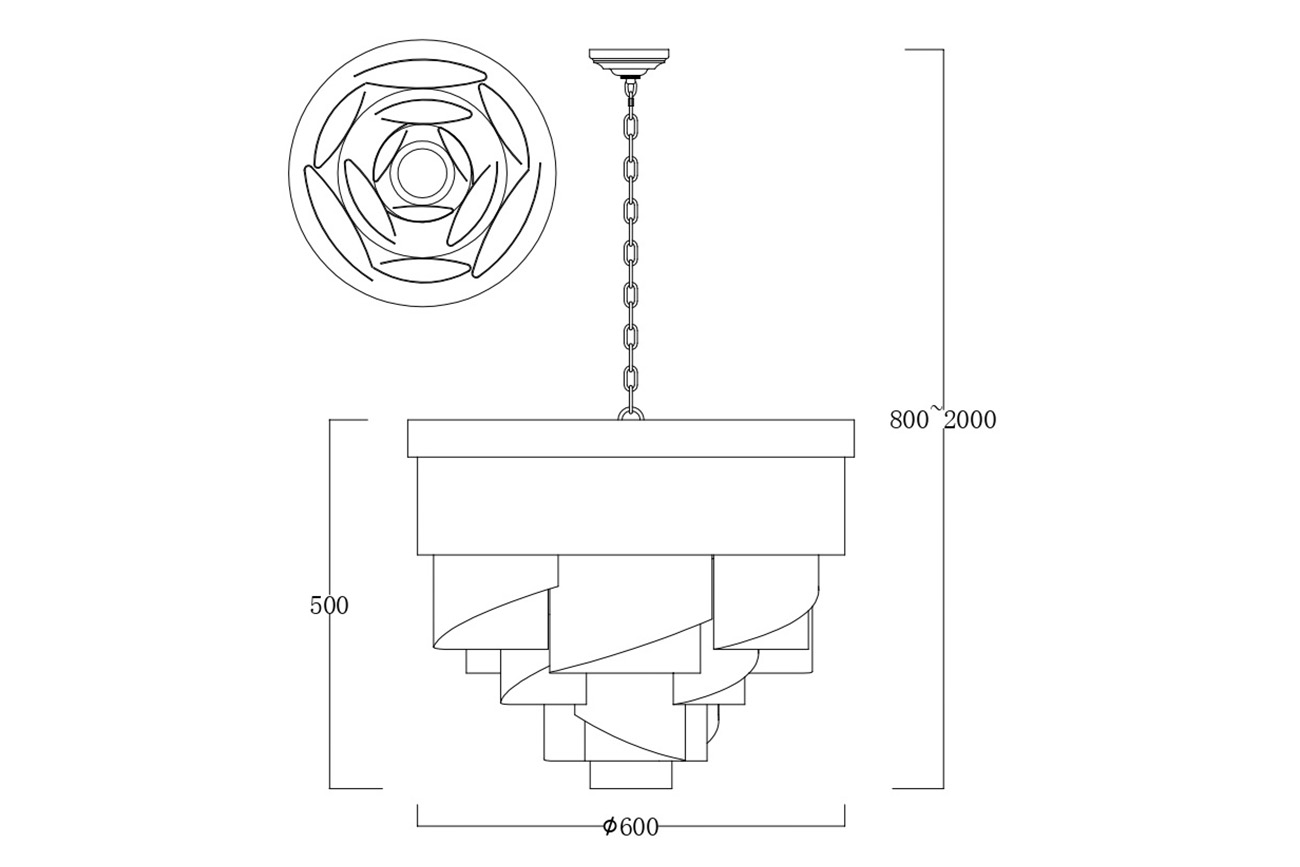 Люстра Ниагара (Niagara) подвесная 3