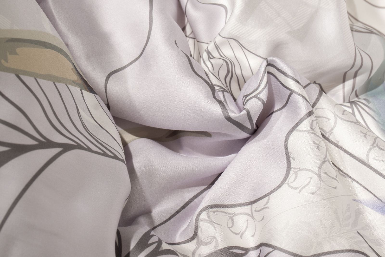 Комплект постельного белья «Ирисы» тенсель 145х210см с наволочками 50х70см 11