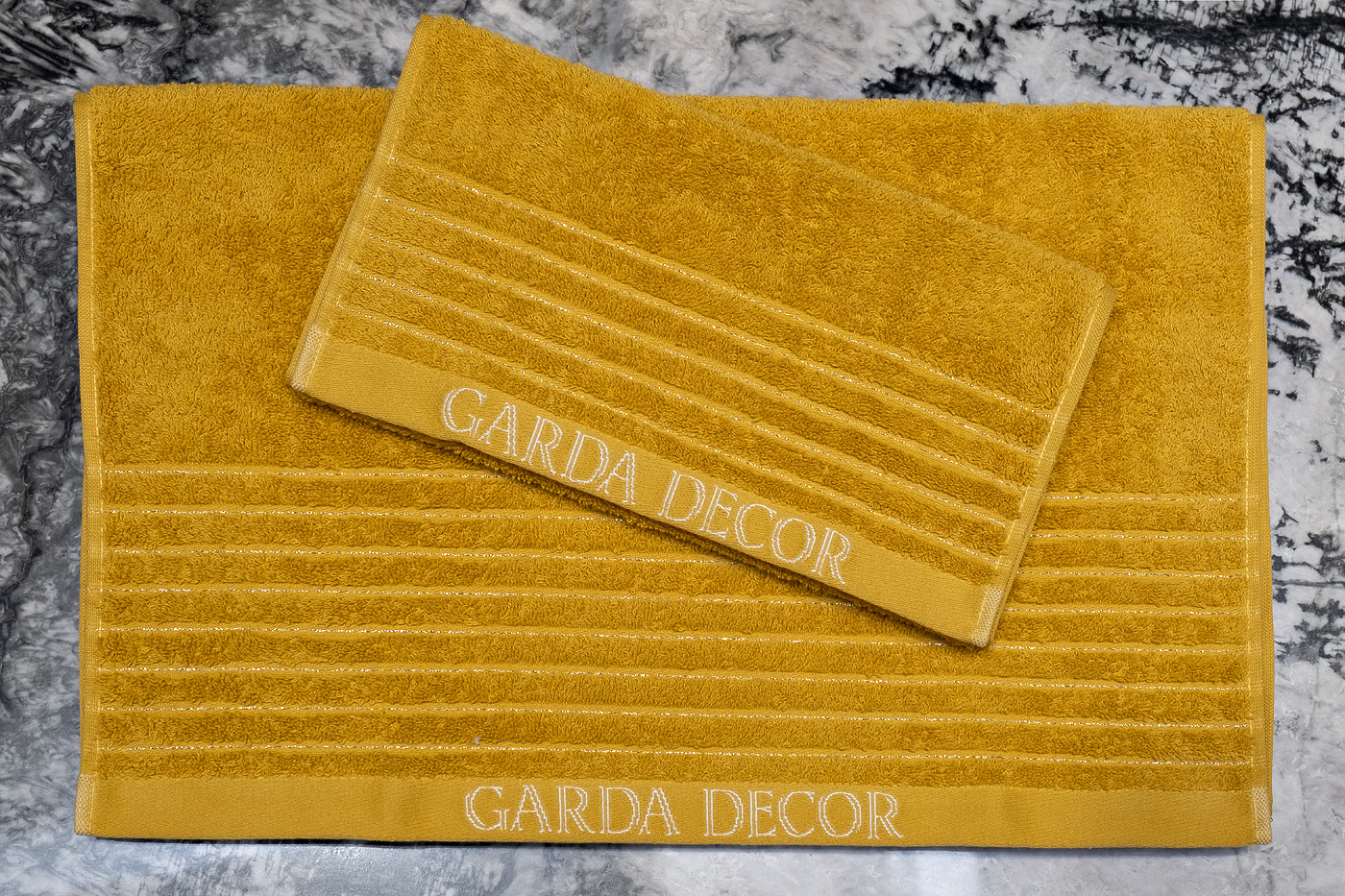 Полотенце «Стелла» 50*90 горчичное 4