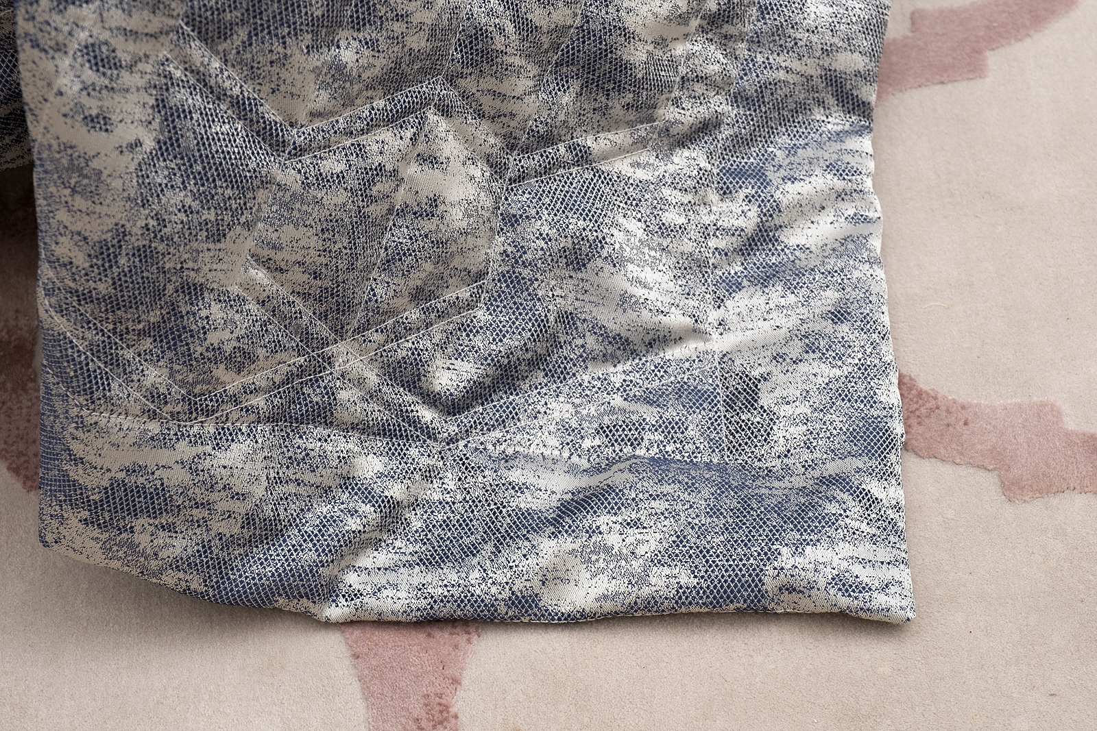 Покрывало HOUSTON 260х260см синее со стежкой 3