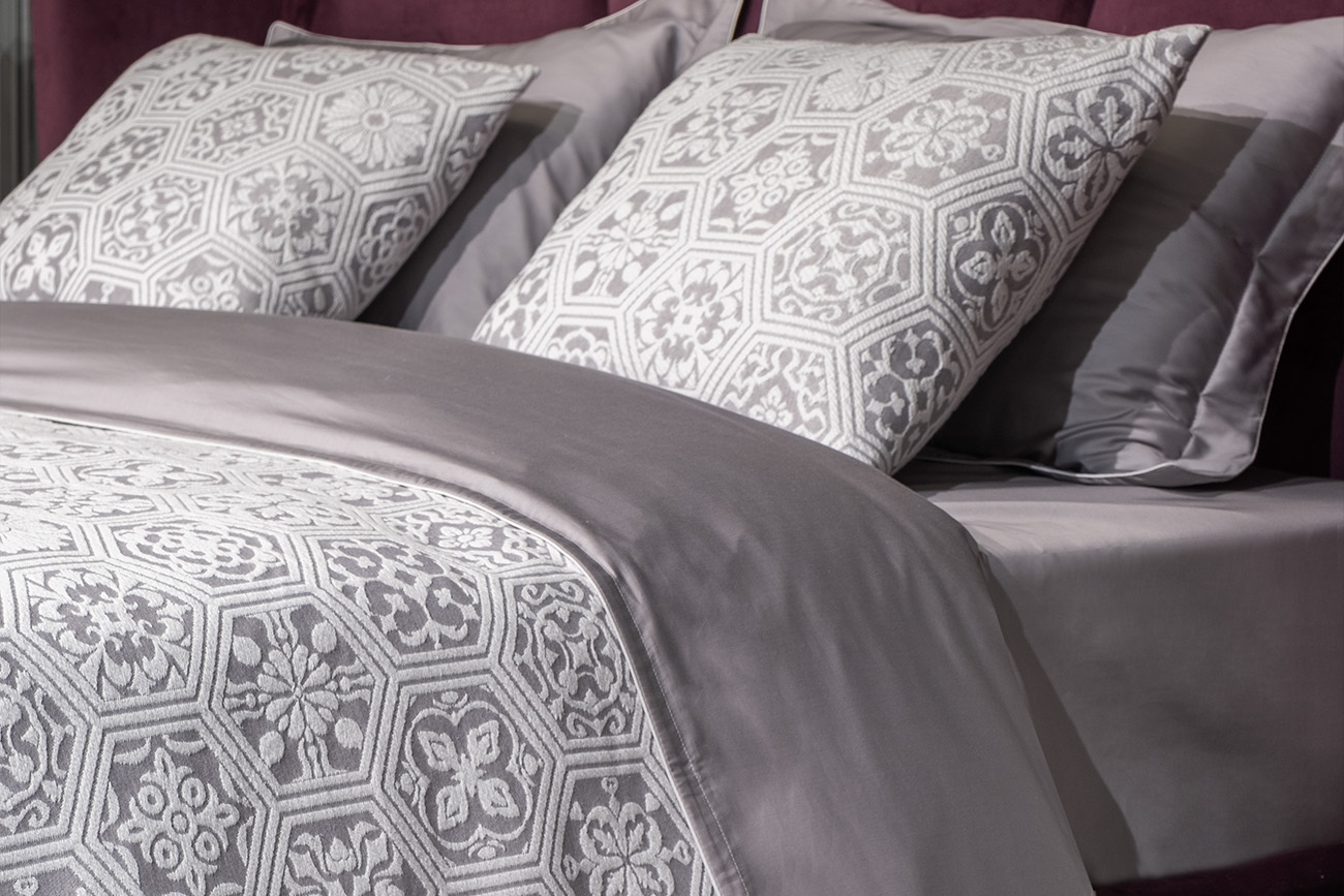 Покрывало «Ажур» 180х230см серое 3