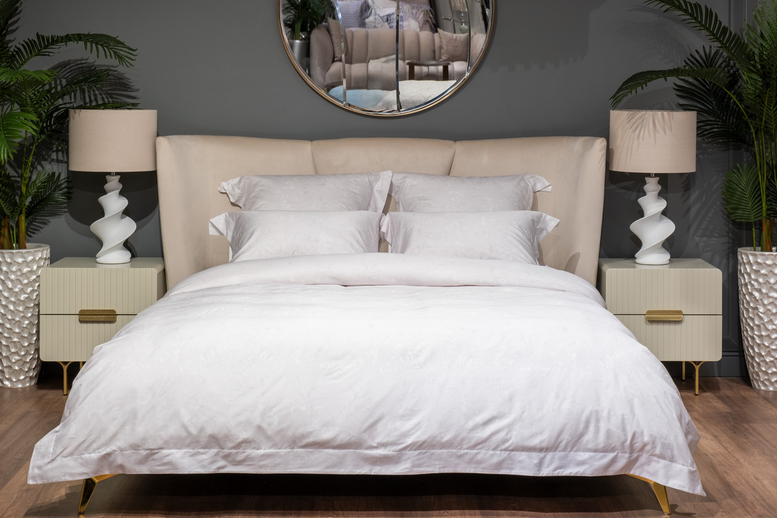 Комплект постельного белья «Лоренцо» белый 145х210см с наволочками 50х70см 1