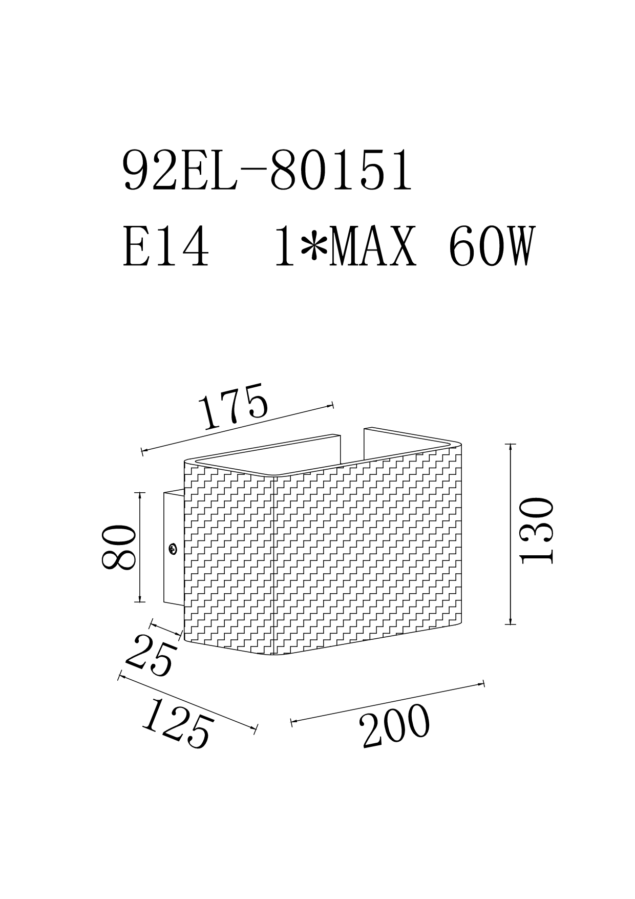Бра стекло прозрачное/латунь 2