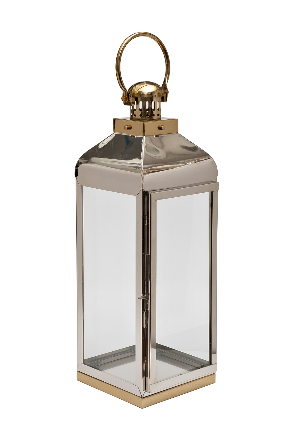 Подсвечник нерж.сталь/стекло 1