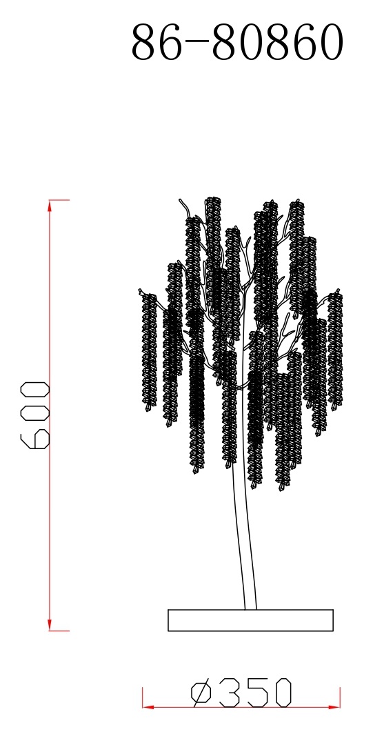 Лампа настольная со стеклянными подвесами цвет золото 4