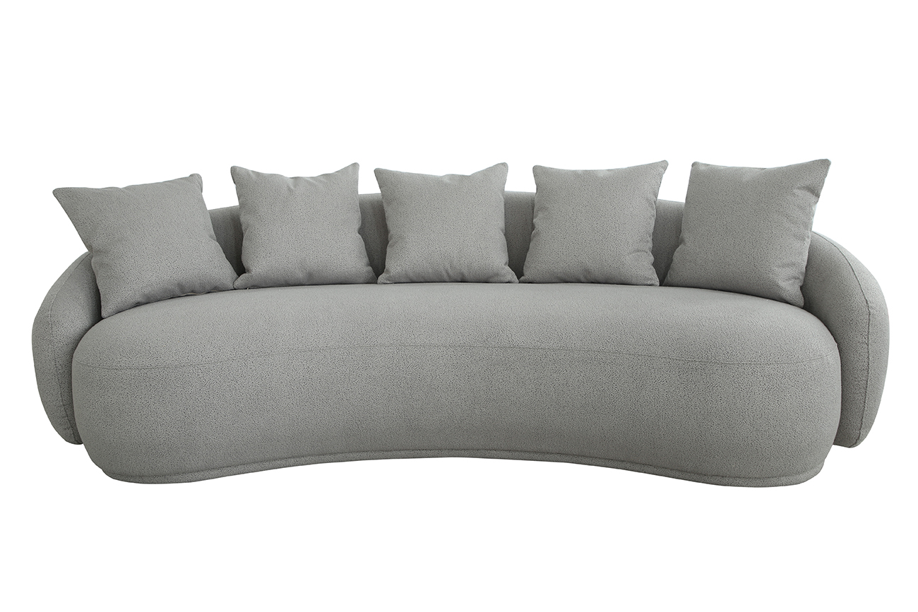 Диван Forli трехместный светло-серый 1