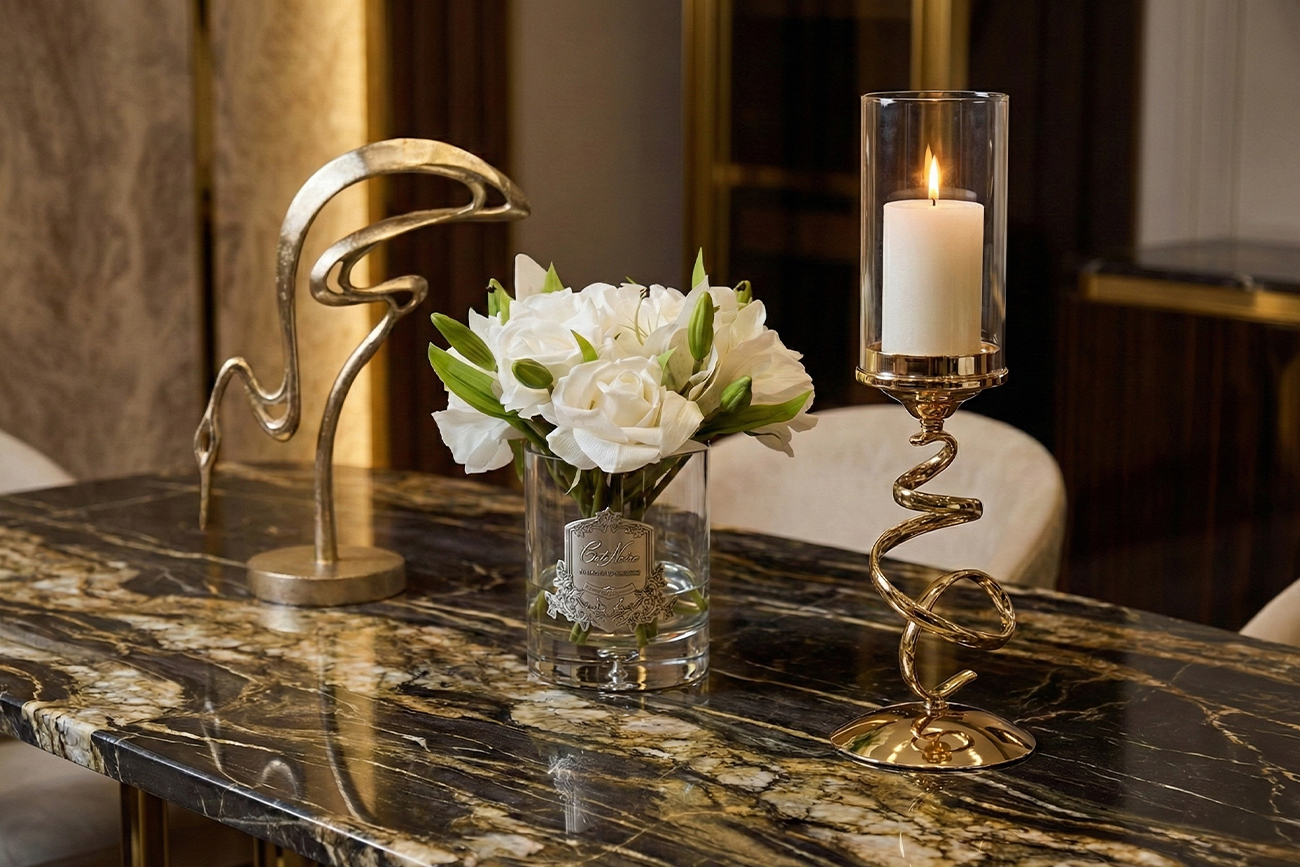 Статуэтка «Цапля» цвет шампань 3