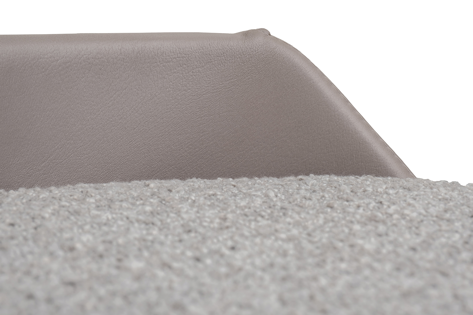 Пуф Bruno букле/искусственная кожа серый 4