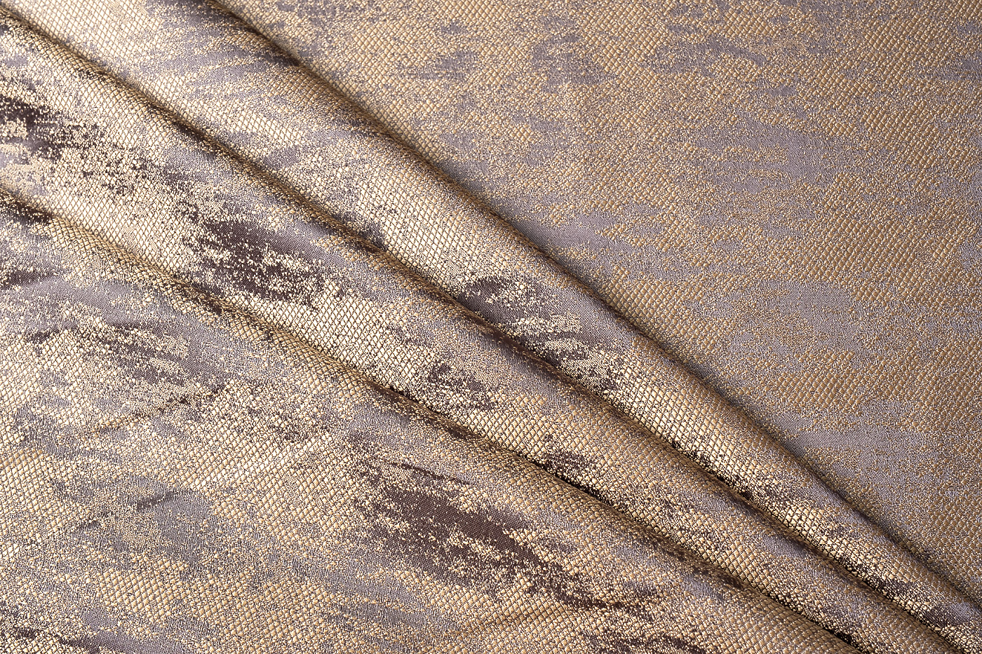 Ткань портьерная Хьюстон (HOUSTON) 100 золотисто-серая 2