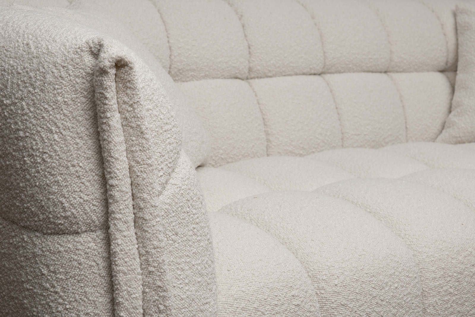 Диван Прато(Prato) двухместный букле экрю 3