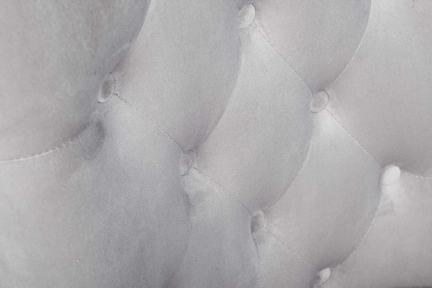 Стул велюровый светло-серый/хром 3