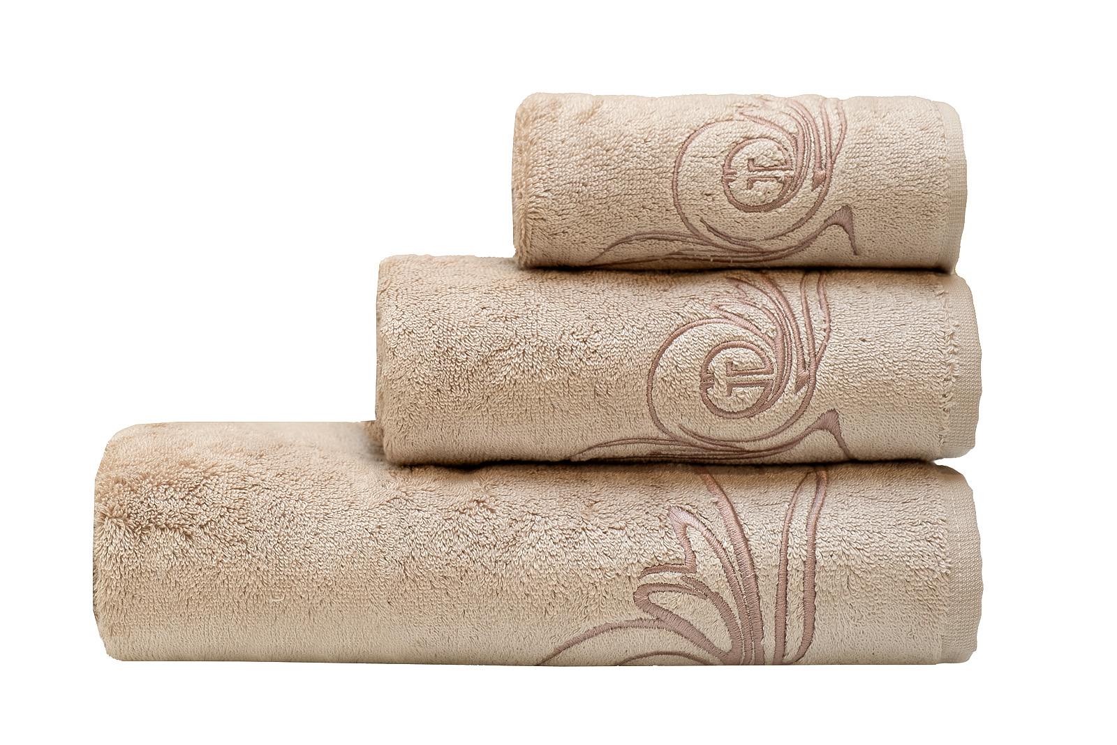 Полотенце «Лирика» 50*90 кофейное 1