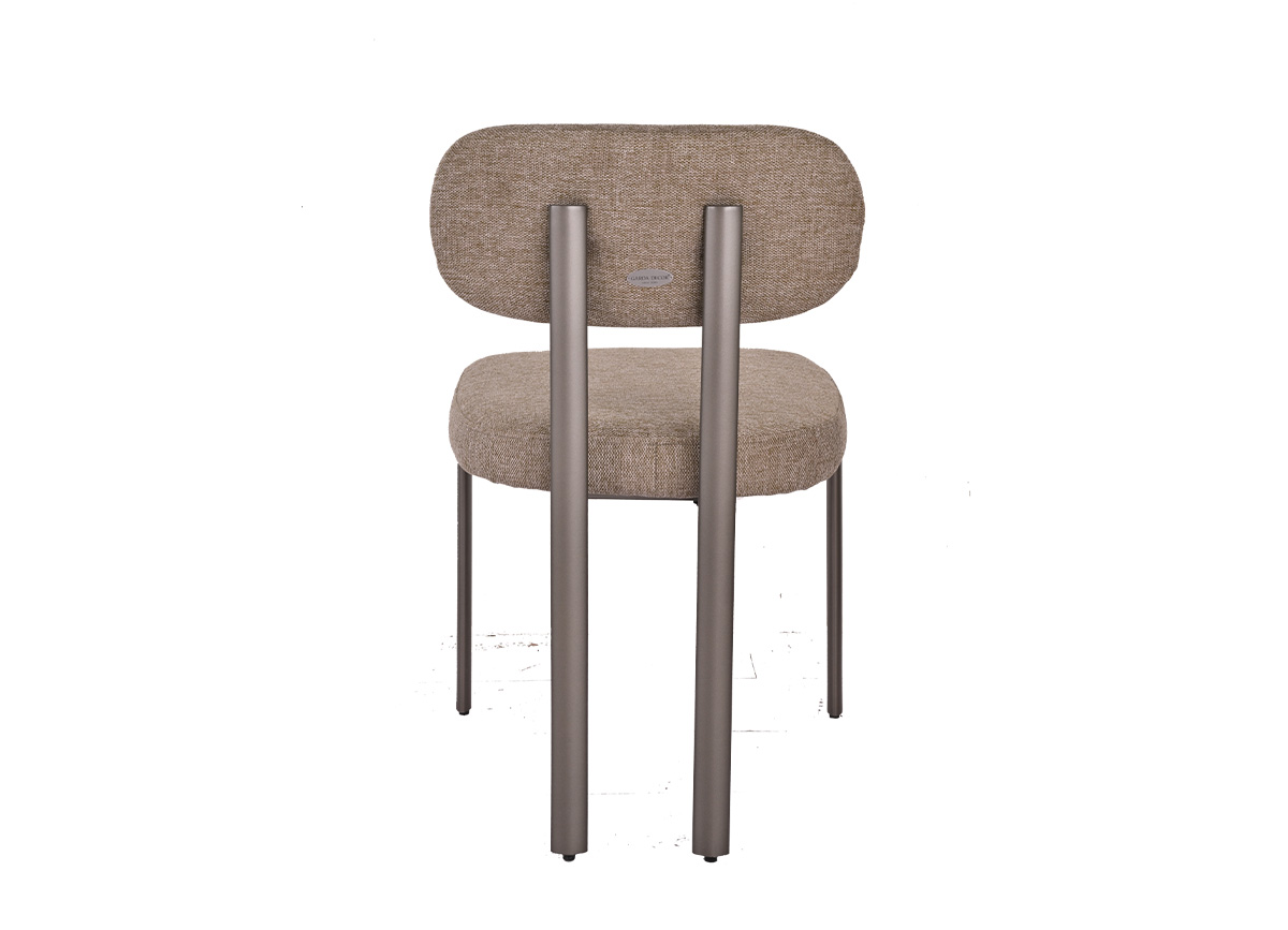 Стул обеденный шенилл бежевый 5