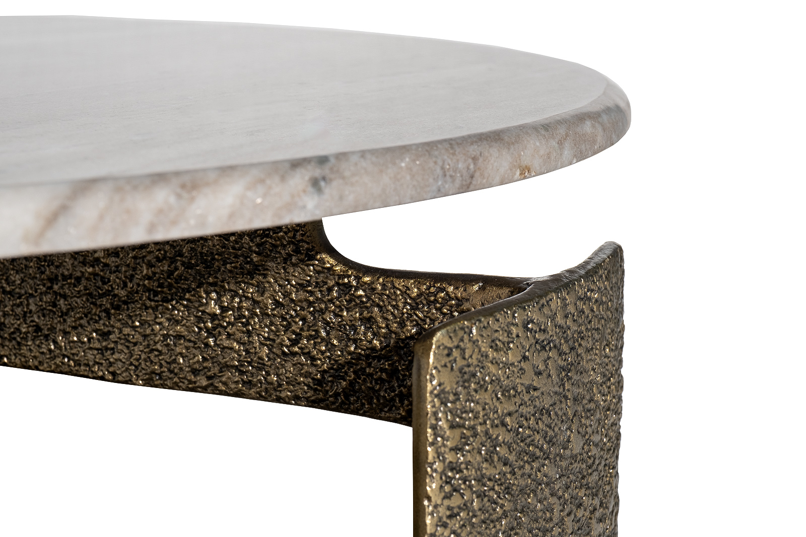 Стол журнальный круглый мраморный 2