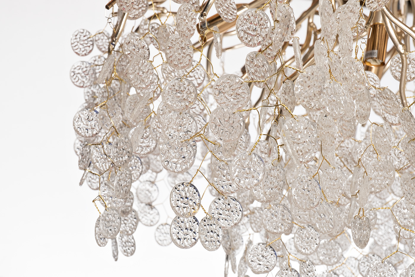 Люстра Tenera круглая шампань 2