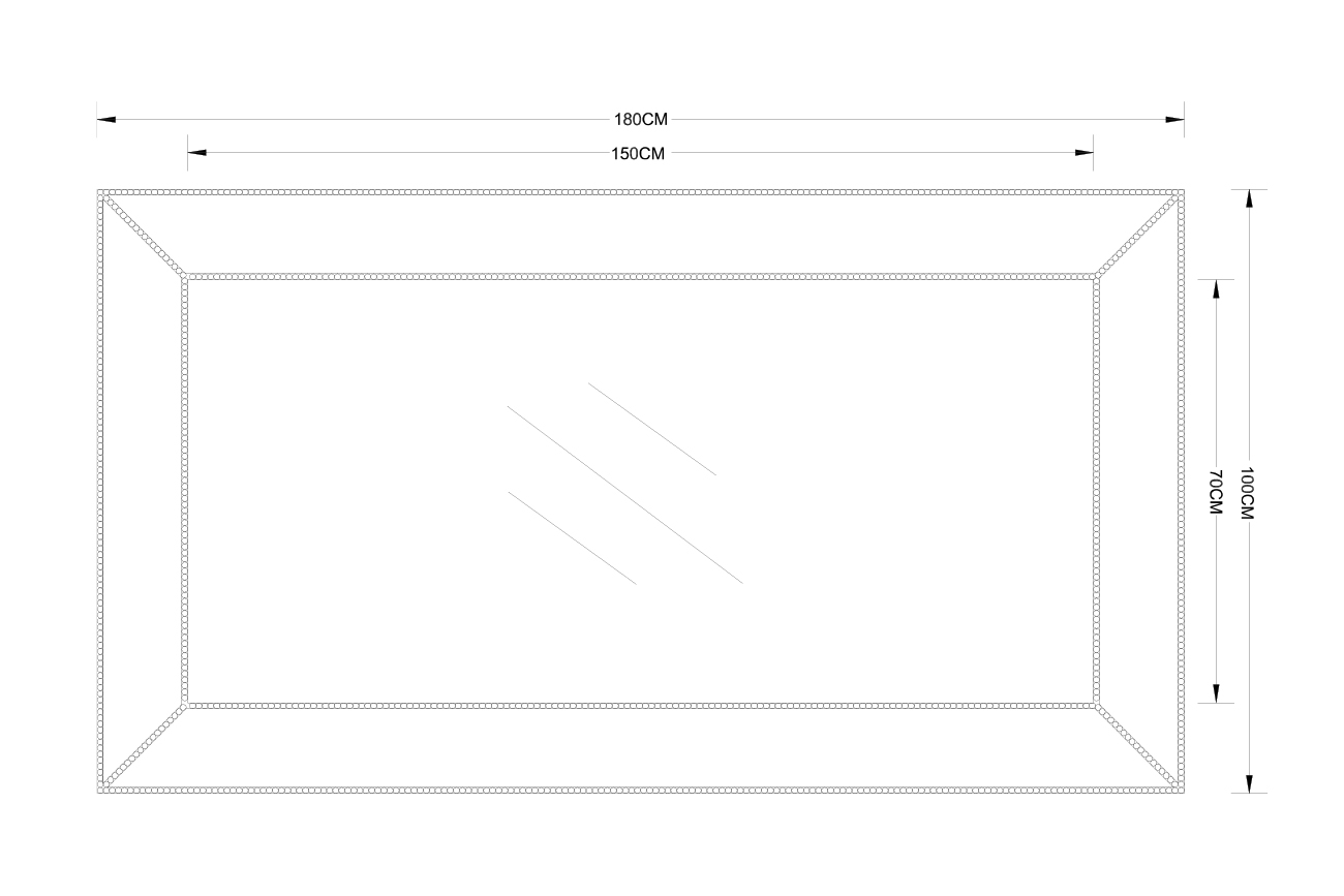 Зеркало прямоугольное 4