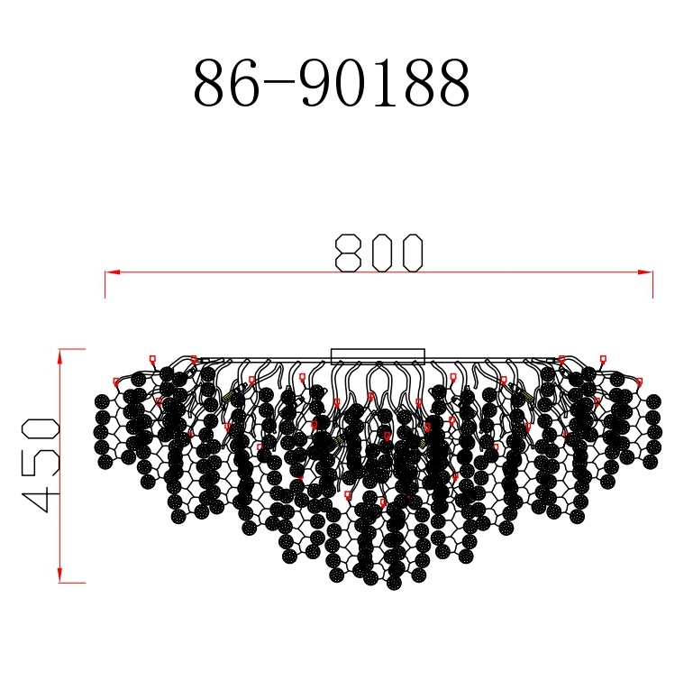 Люстра Тенера (Tenera) круглая золото 2