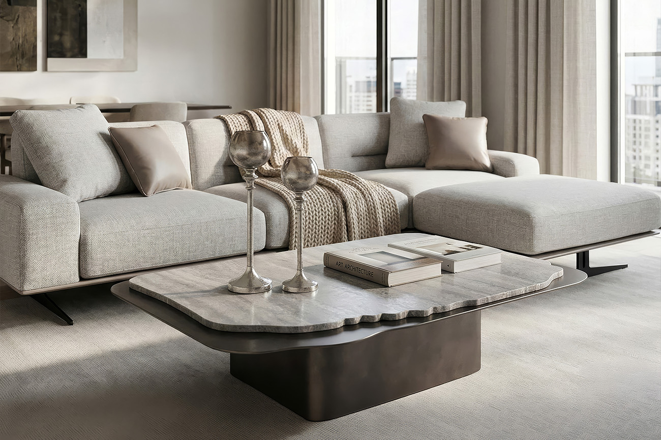 Стол журнальный Травертин (Travertine) 9