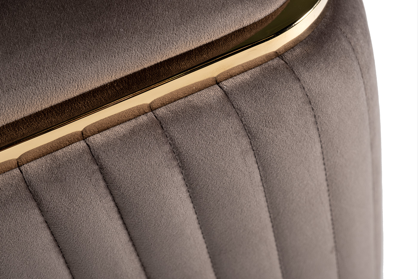 Пуф Гларус (Glarus) велюровый коричневый 4