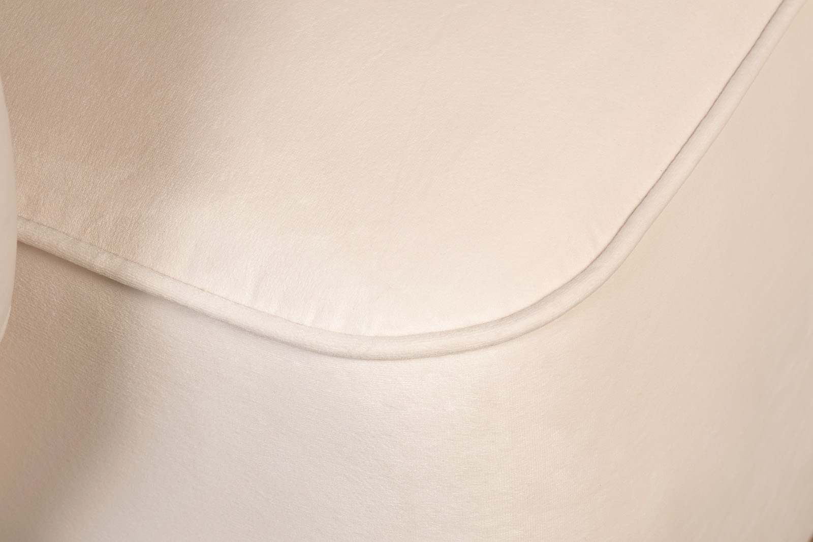 Кресло Olten велюровое кремовое 4