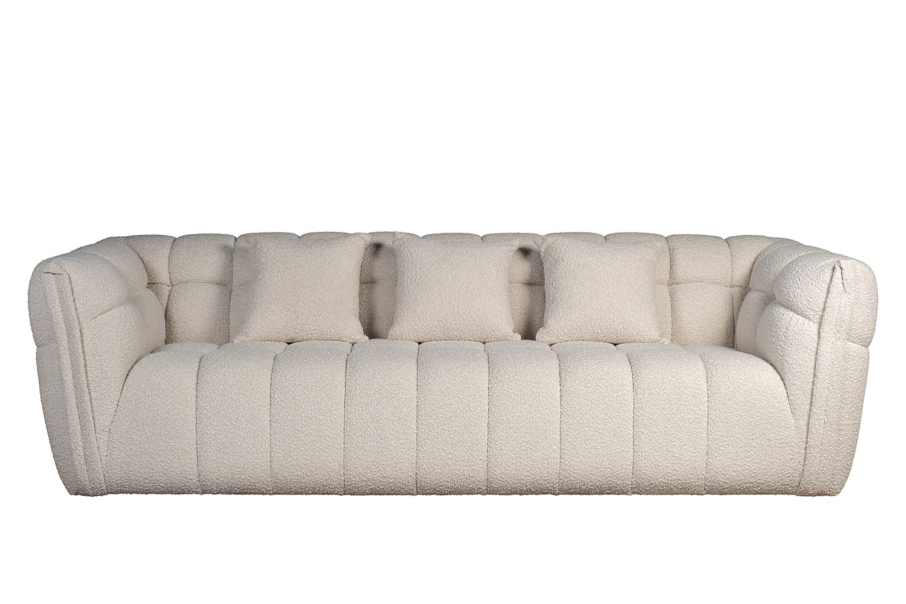 Диван Прато (Prato) трехместный букле белый 1