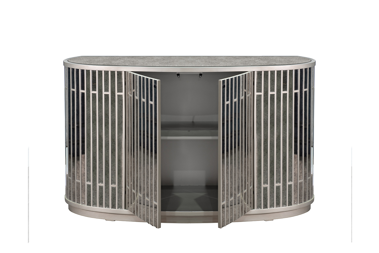 Комод зеркальный двухдверный 3