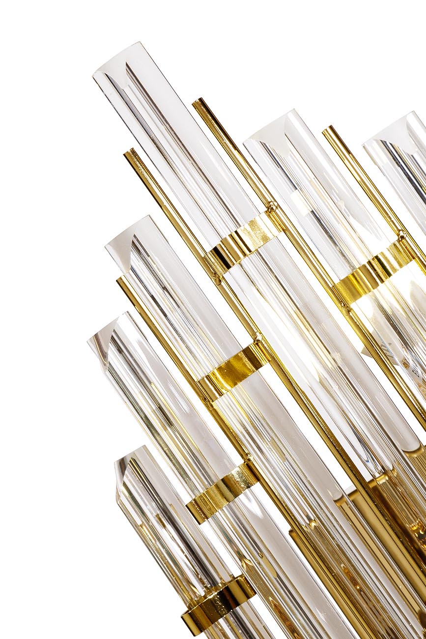 Бра стеклянное (золото) 2