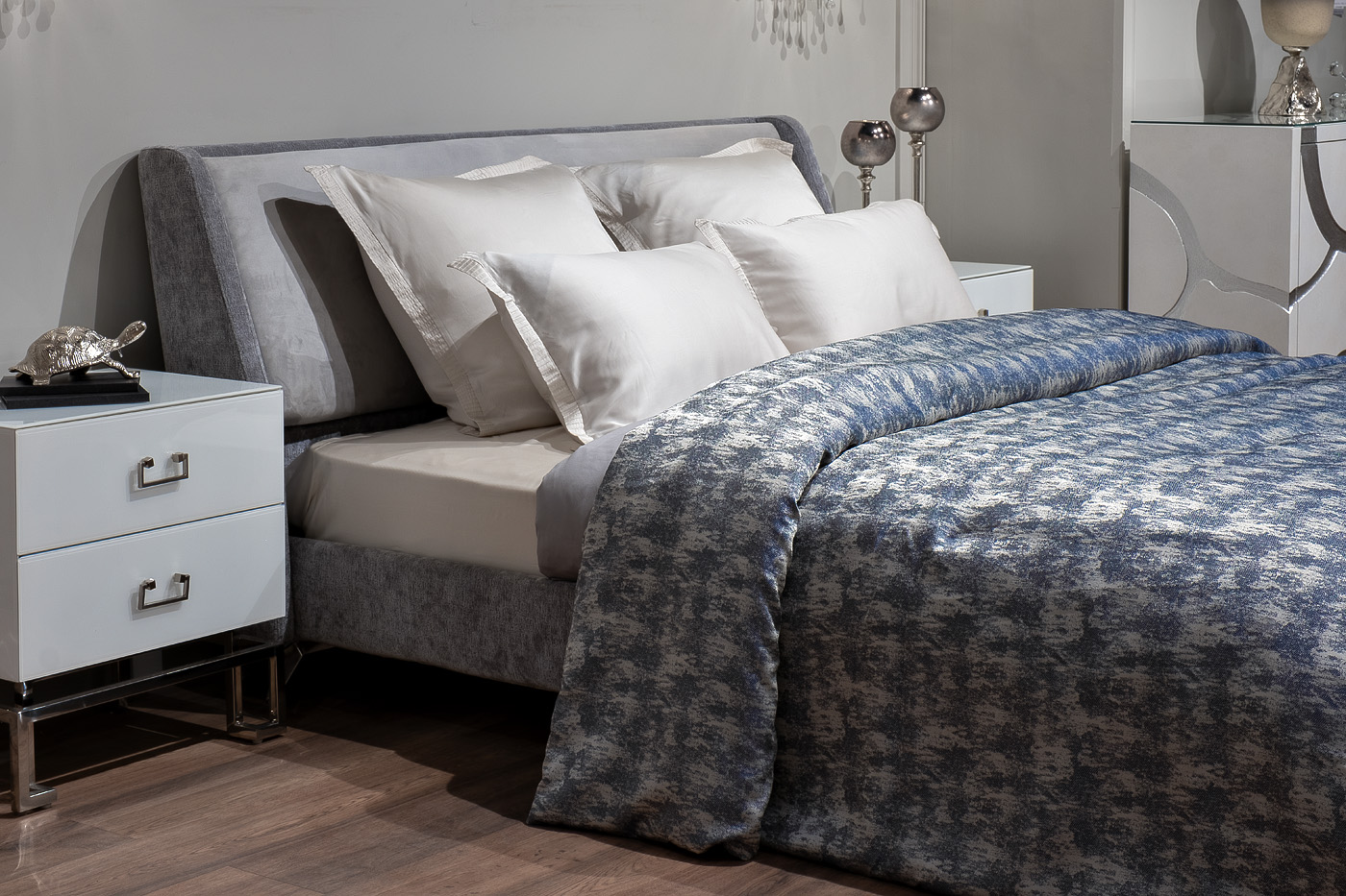 Покрывало Хьюстон (Houston) 260х260см синее 2