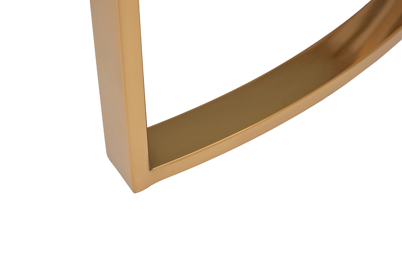 Стол журнальный круглый стекло/золото 4