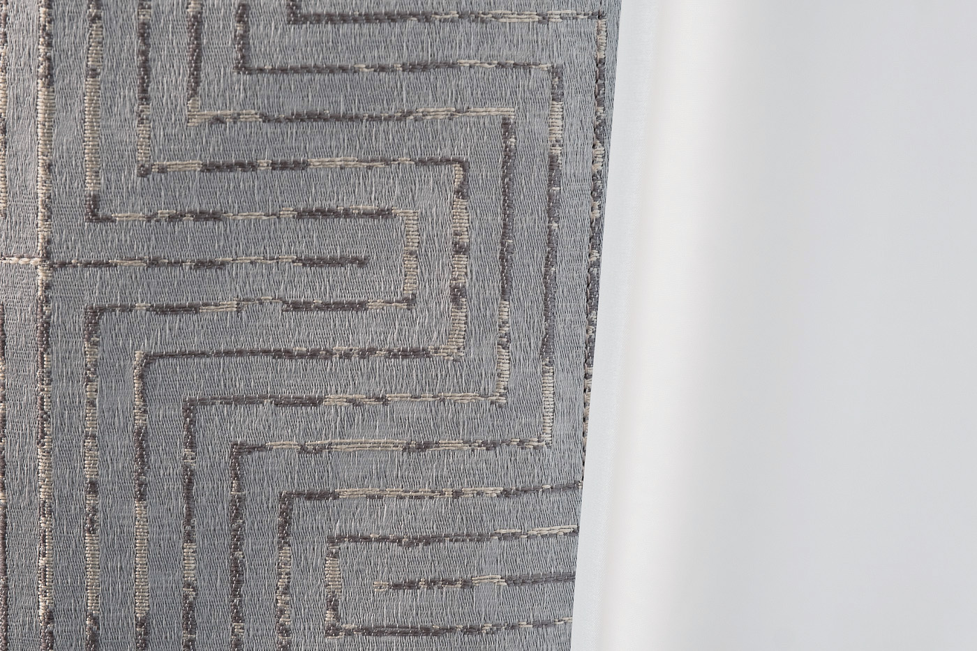 Портьера Глосс (Gloss) 275х260см серая 4