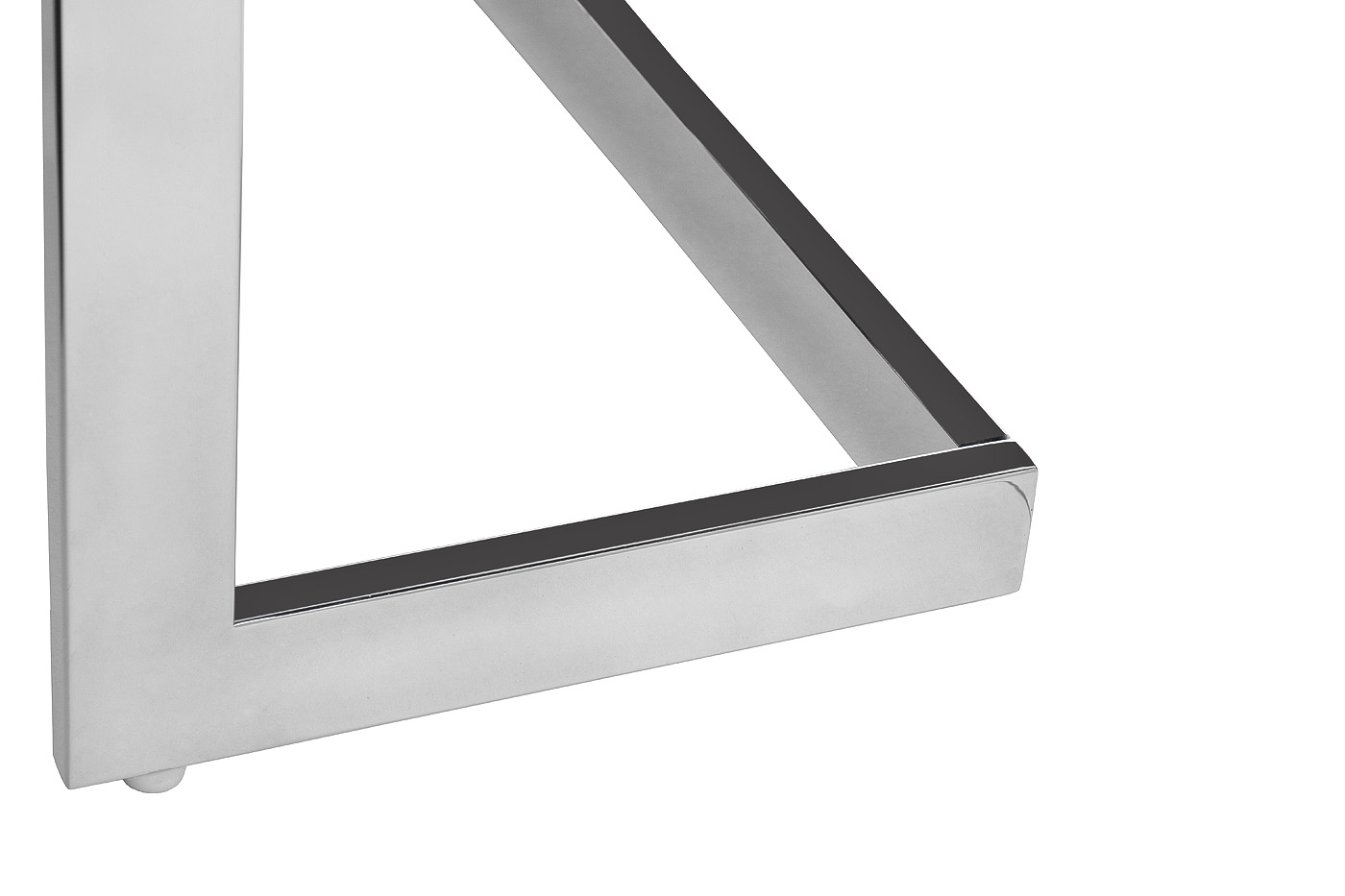 Консоль с 2мя ящиками белая/хром 6