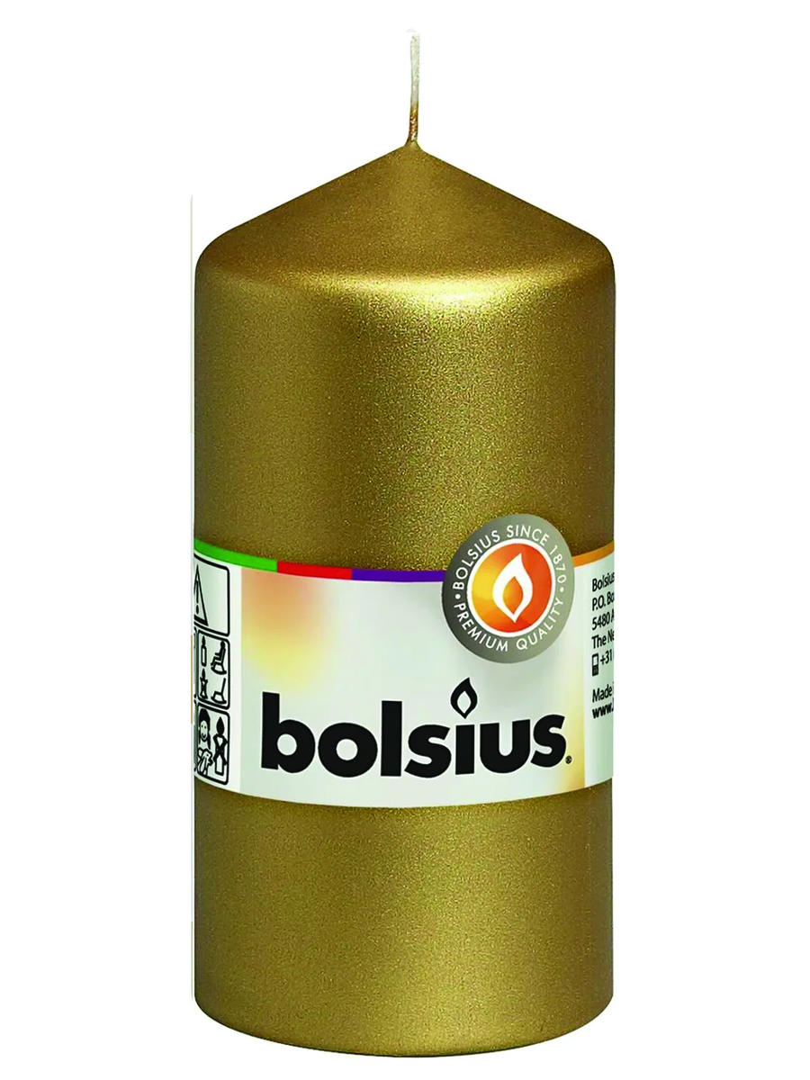 Свеча декоративная золотая 1