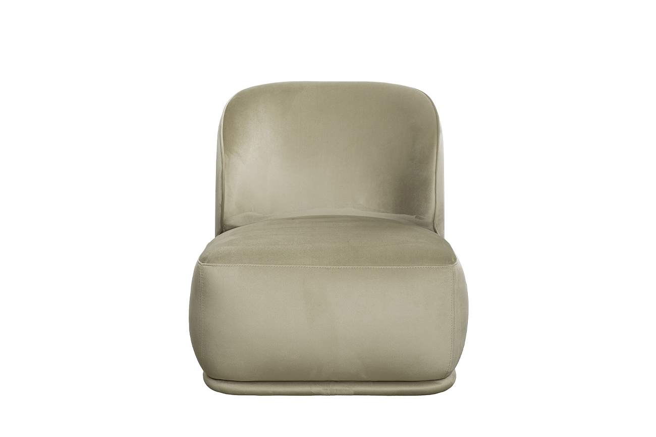 Кресло Капри Бейсик(Capri Basic) велюровое оливковое 1