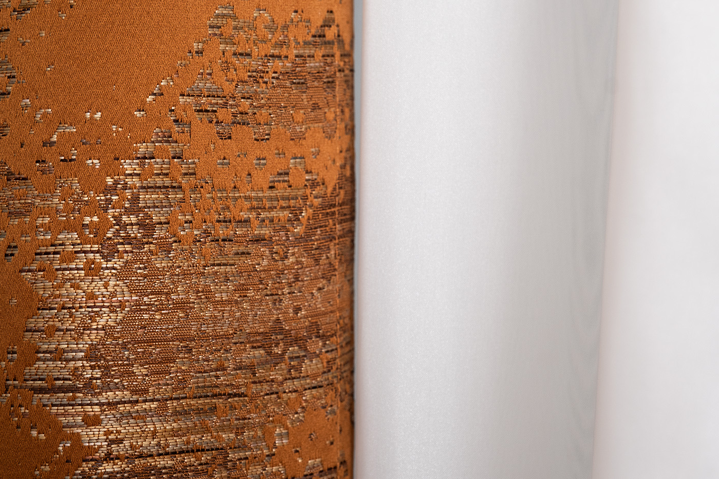 Портьера Бромли (Bromley) 275х260см оранжевая 5