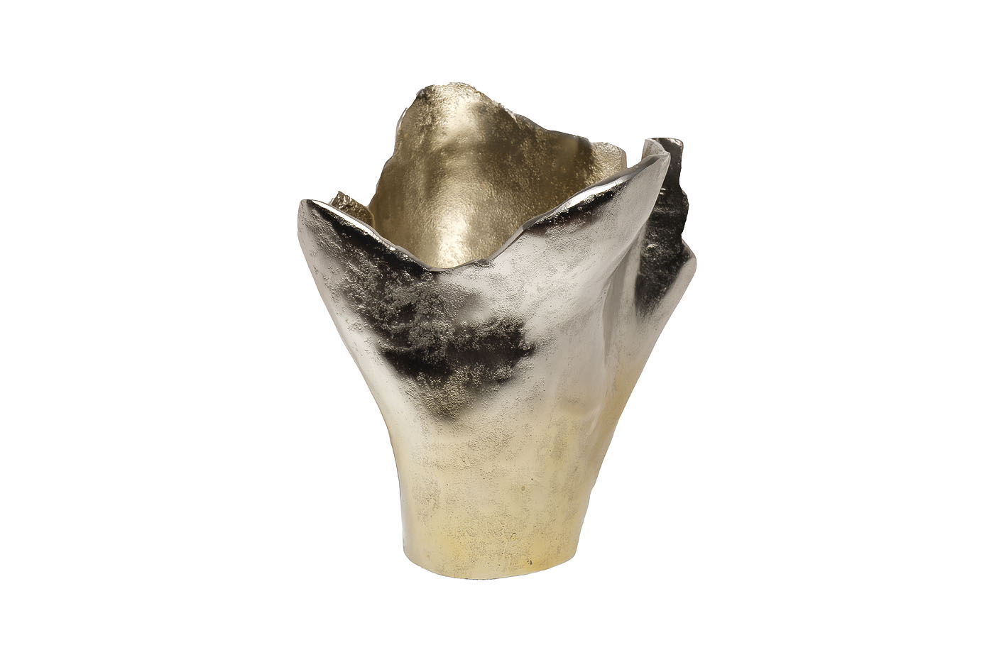 Ваза металлическая серебро/шампань 1