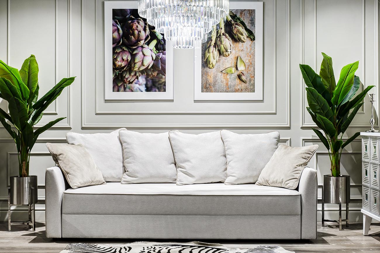 Кашпо металлическое на подставке (хром) 3