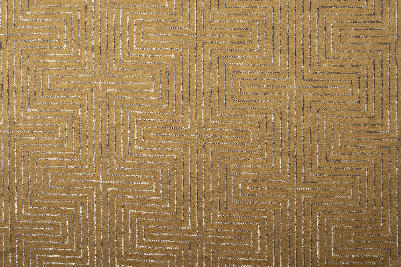 Ткань портьерная Глянец (GLOSS) горчичная 1