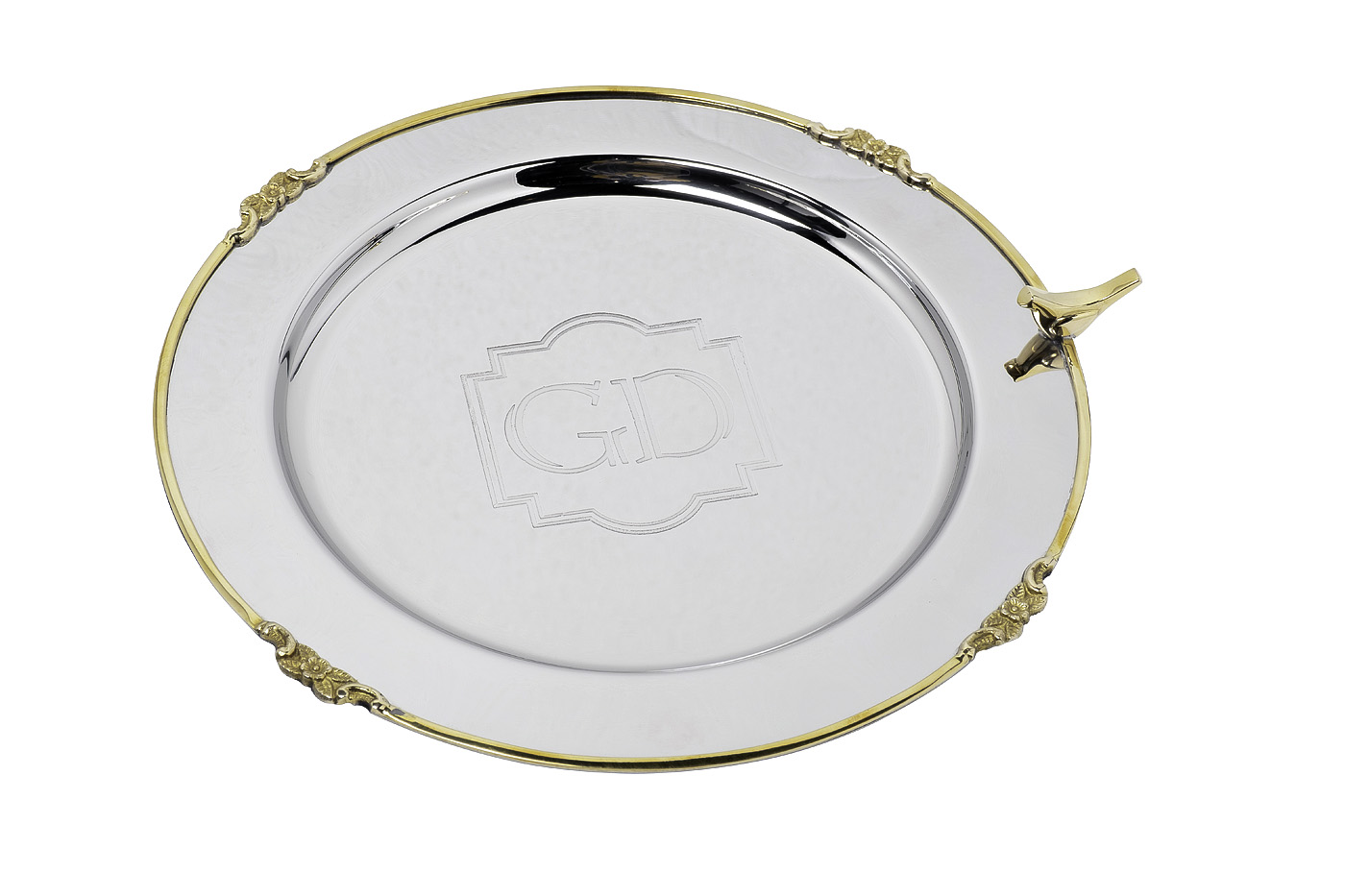 Поднос Birds круглый металлический 1